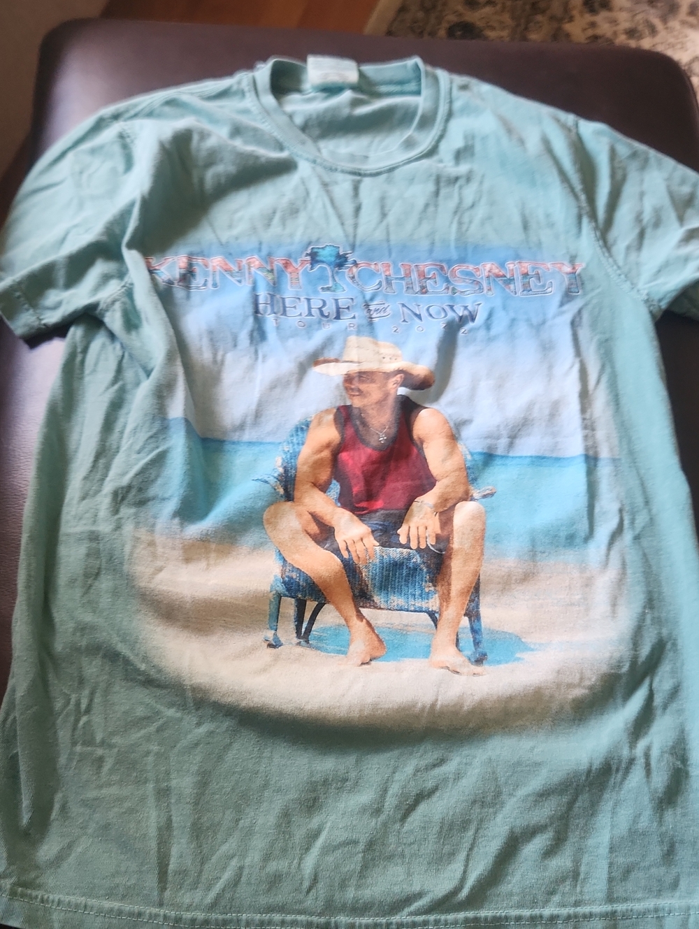 Kenny Chesney 2022 Here and Now Tour T-Shirt Mint Green Sm